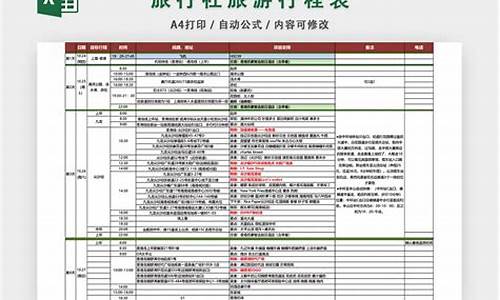 旅游攻略表格设计_旅游攻略表格设计图